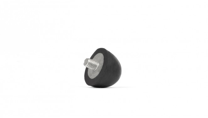 1/2" X 3/16" Round Rubber Feet With 3M Adhesive Backing – For Guitar Pedals, Electronics, Furniture – By Alltrade Supply (Pack Of Various Sizes)
